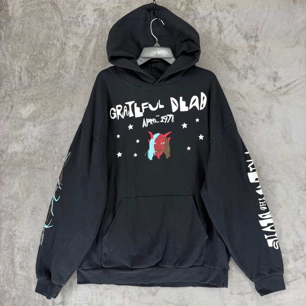 Grateful Dead Hoodie Mens 2XL April 1978 Limited Edition Black Graphic EUC